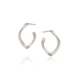 Small Vega Silver Hoops