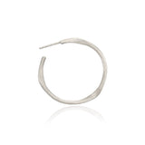 Large Vega Silver Hoops