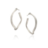 Large Vega Silver Hoops