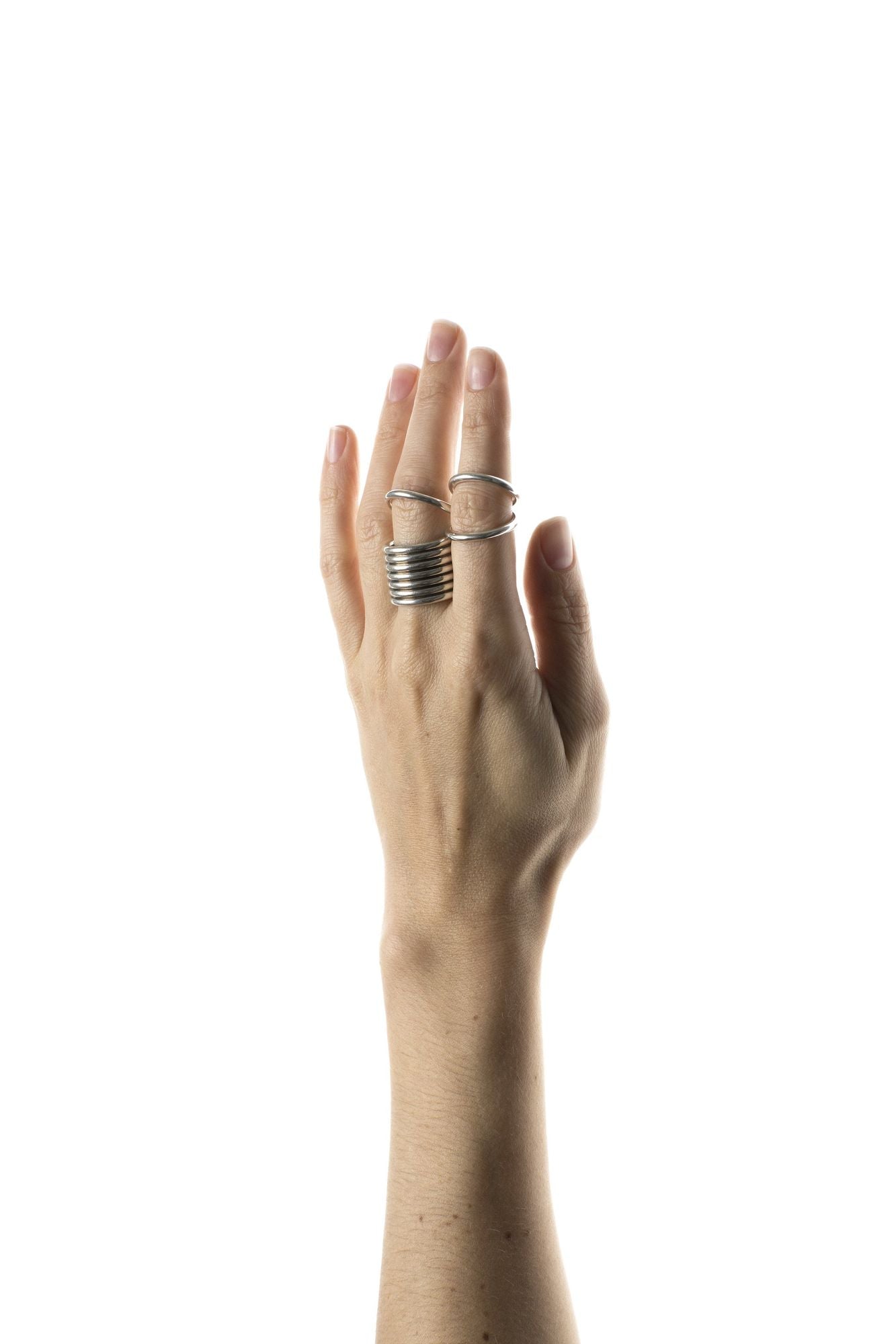 Viper Barrel Ring Silver