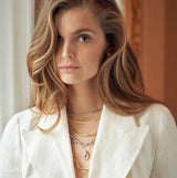 Capri Due Silver Necklace w. White Zirconias