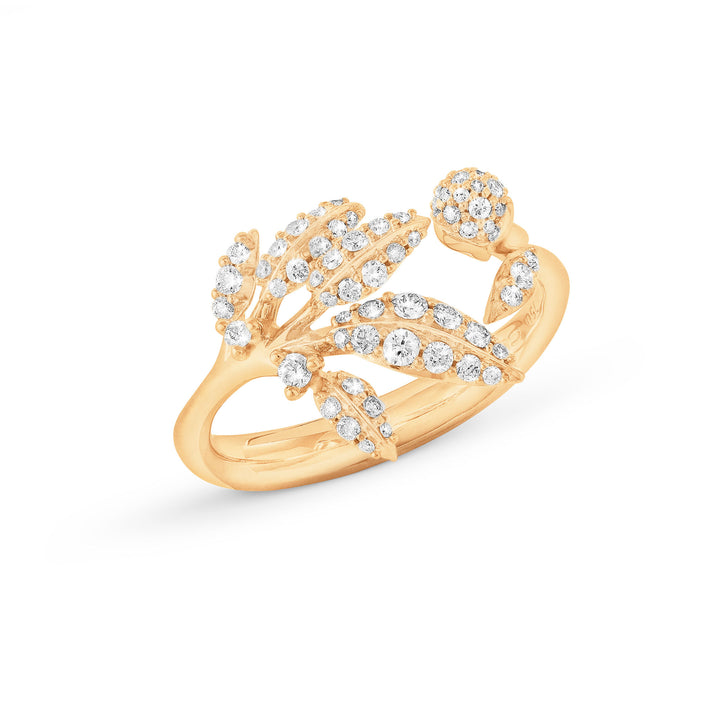 Winter Frost 18K Gold Ring w. Diamonds