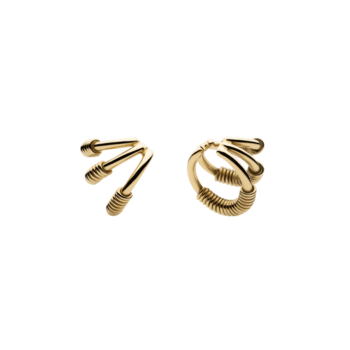 Wire Spine Ear Cuffs Forgyldte