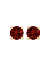 Your Way N°4 18K Gold Studs w. Garnet