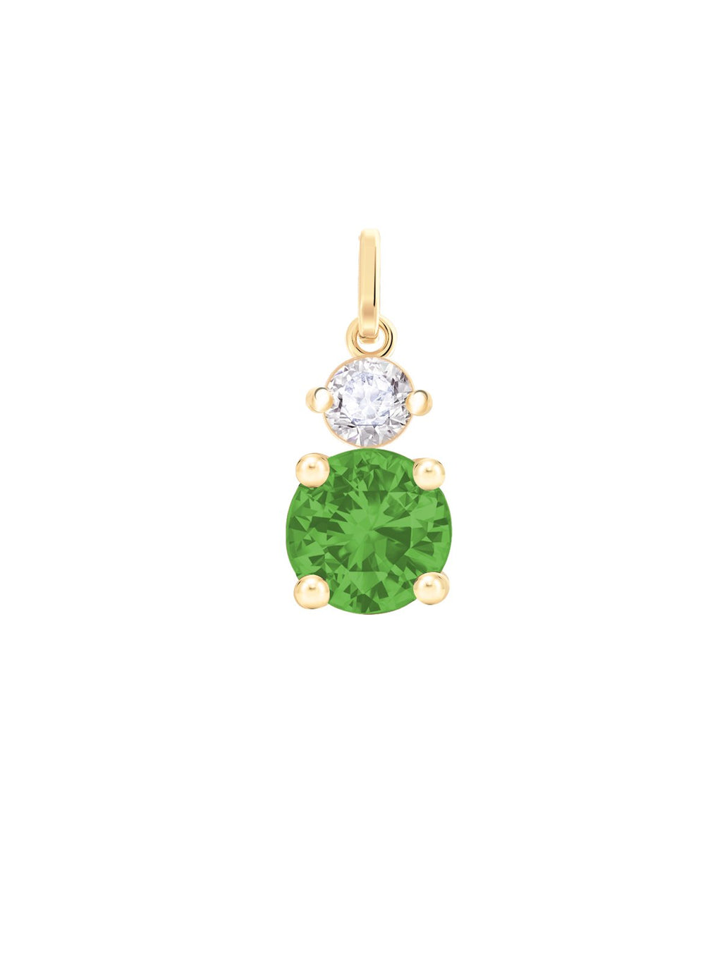 Your Way N°4 18K Gold Pendant w. Peridot & Diamond