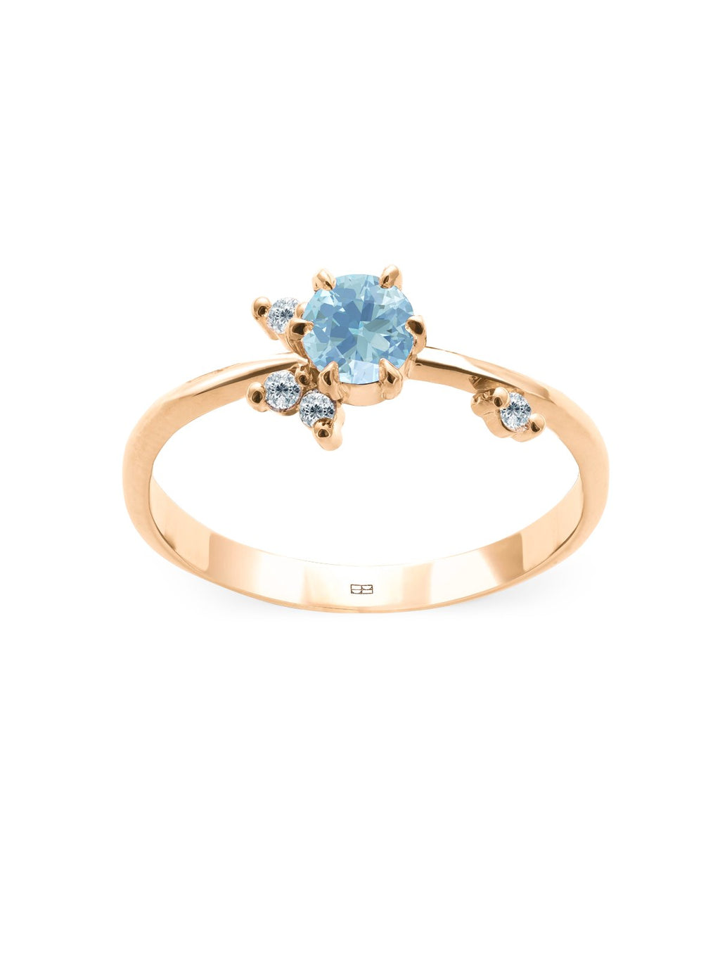 Your Way N°8 18K Gold Ring w. Topaz & Diamonds