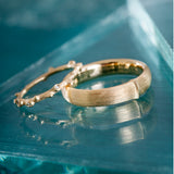 Large Nature Mens 18K Gold Ring