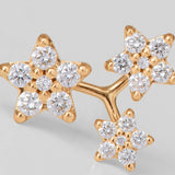 3 Shooting Stars Ohrring aus 18K Gold I Diamanten