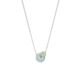 Daisy x Stine Goya Silver, Blue & Green Necklace