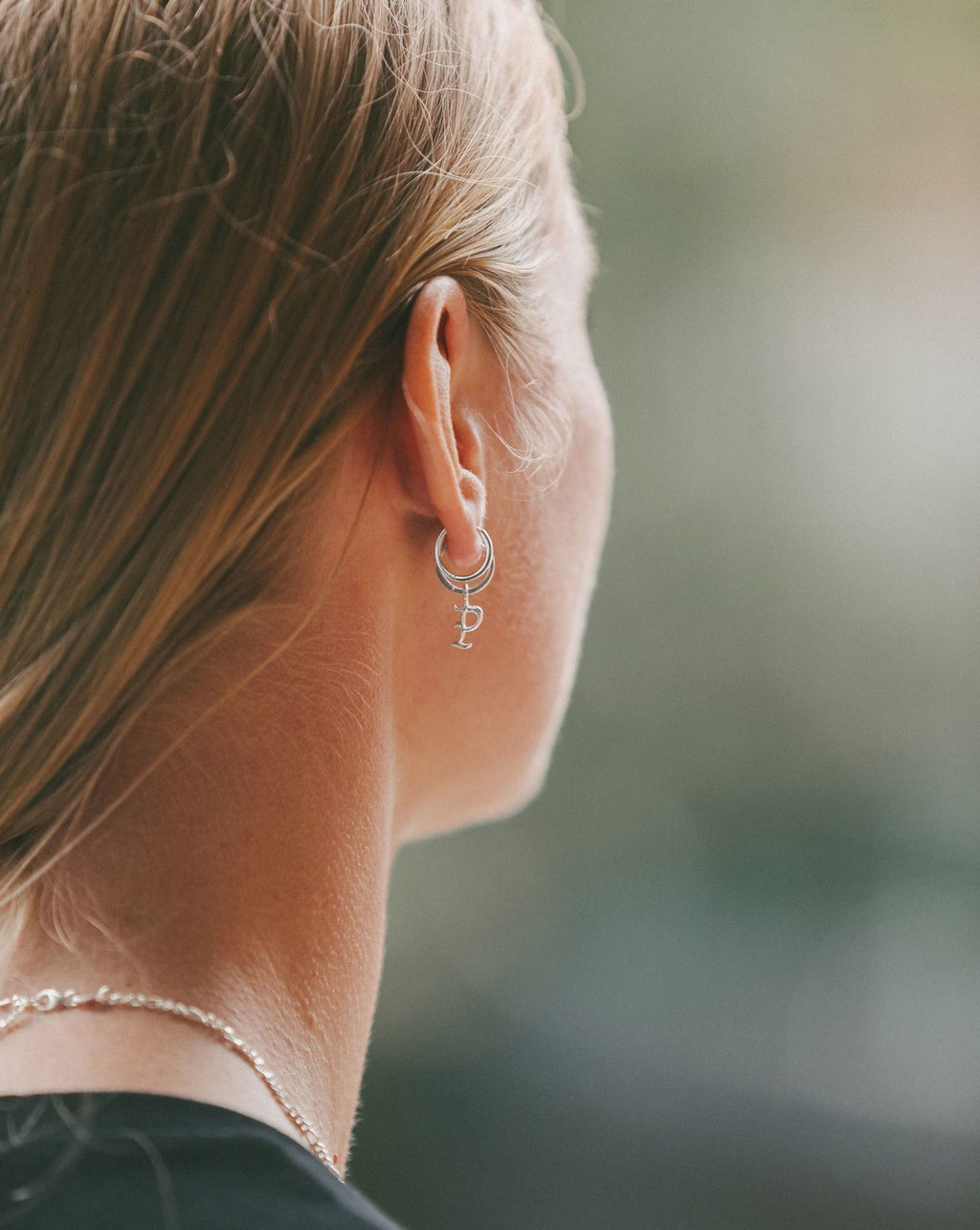 IX P Letter Silver Pendant