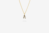 IX A Letter 22K Gold Plated Pendant