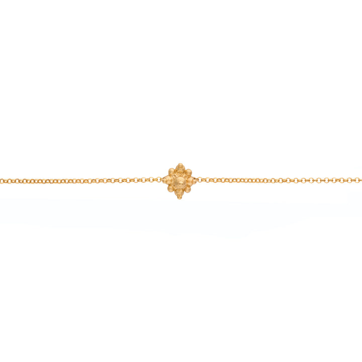 Bud 18K Gold Anklet