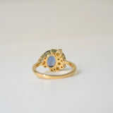Nil Pokura 18K Gold Ring w. Spinel & Diamonds