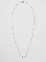 Star Sign Aquarius 18K Hvidguld Halskæde m. Diamant