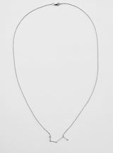 Star Sign Aries 18K Hvidguld Halskæde m. Diamant