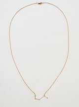 Star Sign Aries 18K Guld Halskæde m. Diamant