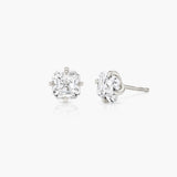 Iconic Asscher 14K Gold Studs w. Lab-Grown Diamonds, 0.75 ct.
