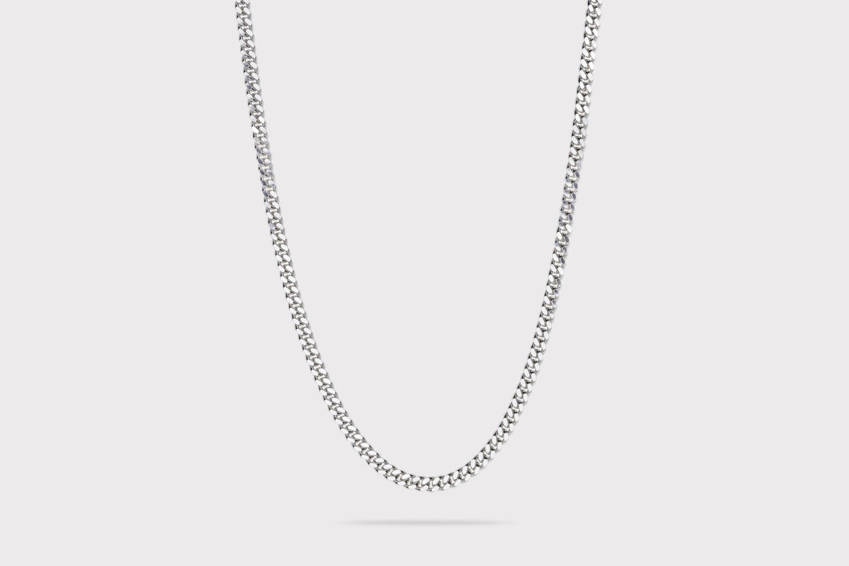 IX Curb Silver Necklace