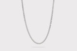 IX Curb Silver Necklace