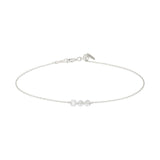 Danaé 18K Gold, Whitegold or Rosegold Bracelet w. 3 Diamonds