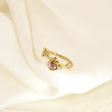 UDSOLGT Love Seafire II 18K & 22K Guld Ring m. Safir