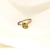 Love Seafire 18K, 22K & 24K Guld Ring m. Safir