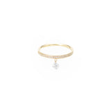 Zeus Pavéd 18K Gold Ring w. Diamonds