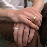 Bark Gold Plated Ring