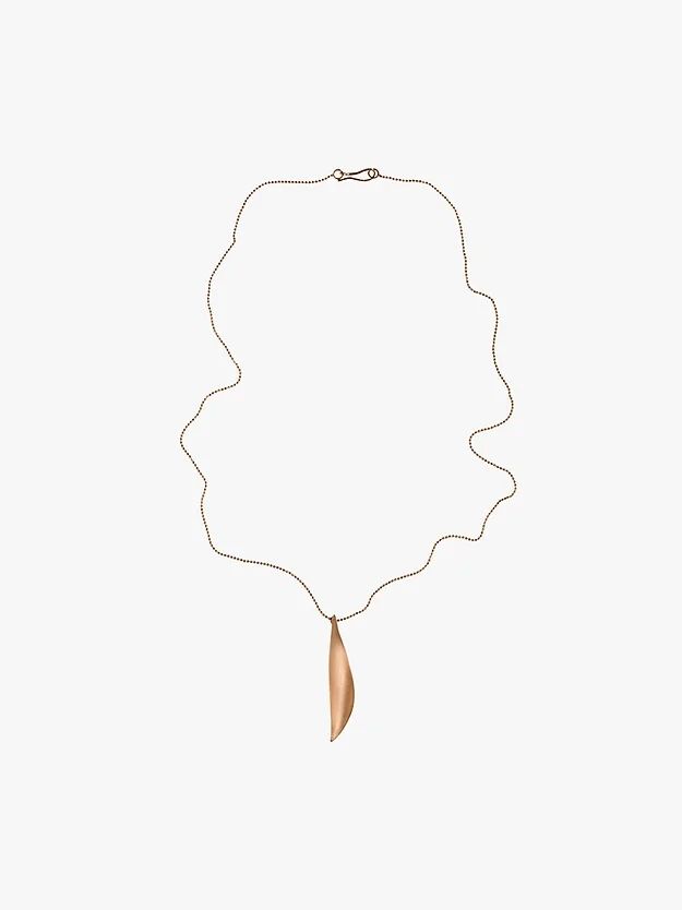 Bay Leaf 14K Gold Necklace