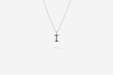 IX I Letter Silver Pendant