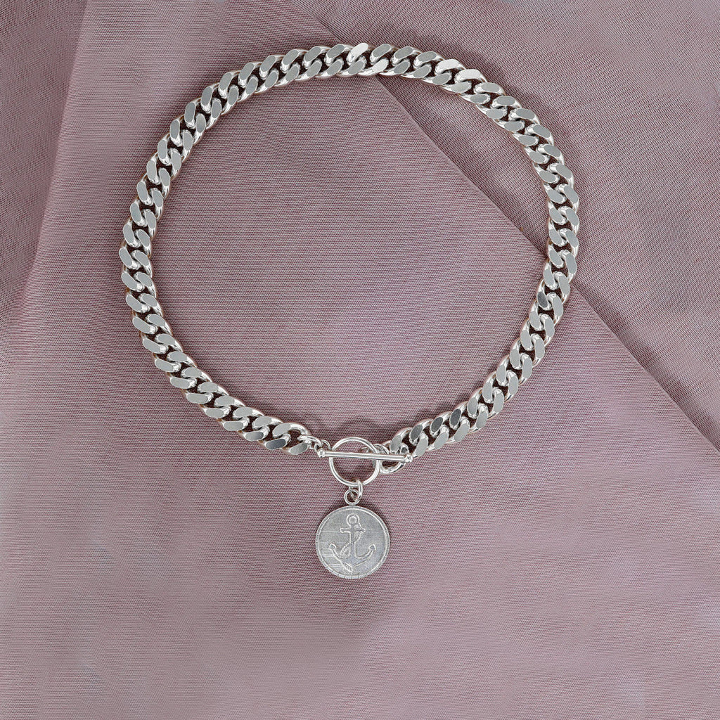 Chunky Halskette aus Silber