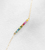 Josephine 18K Gold Bracelet w. Sapphires & Tsavorites