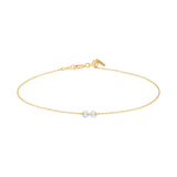 Danaé 18K Gold or Whitegold Bracelet w. Diamonds