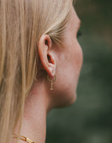 IX I Letter 22K Gold Plated Pendant