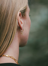 IX N Buchstabe I Anhänger I Goldplattiert 22K