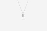 IX H Letter Silver Pendant