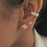 Fairytale Butterfly Small 18K Gold, Rosegold or Whitegold Studs w. Diamonds