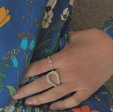 Wave Goldring aus 18K Rosegold- oder Weißgold I Diamanten