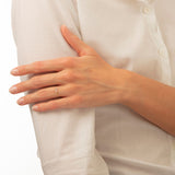 Chainette 18K Gold Ring w. Diamonds