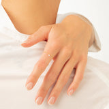 Danaé Chainette 18K Guld el. Hvidguld Ring m. Diamant
