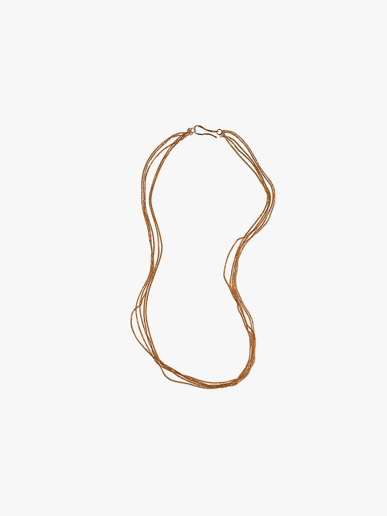 Multiple Chain 14K Gold Necklace