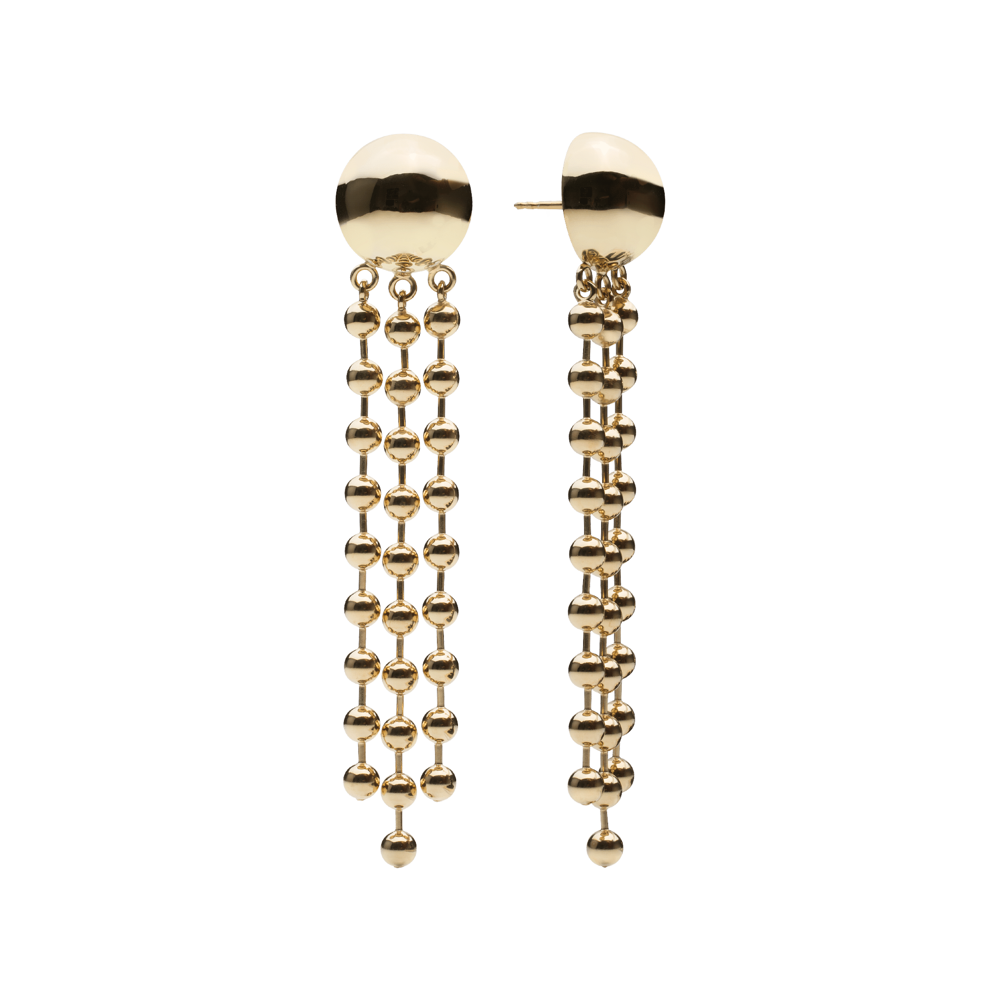 Champagne Earrings Gold Plated