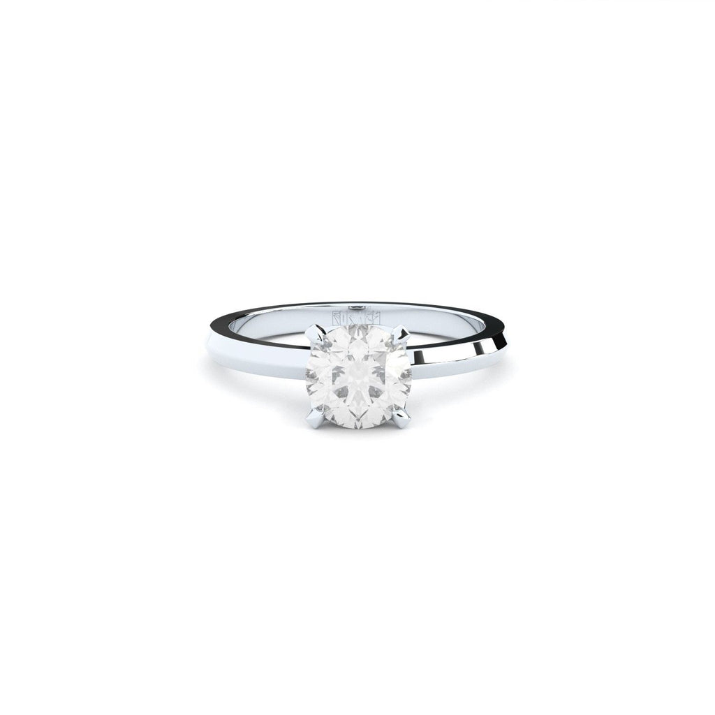 Tiny Clash Engagement 14k Whitegold Ring w. 1,30ct Labor-Diamanten