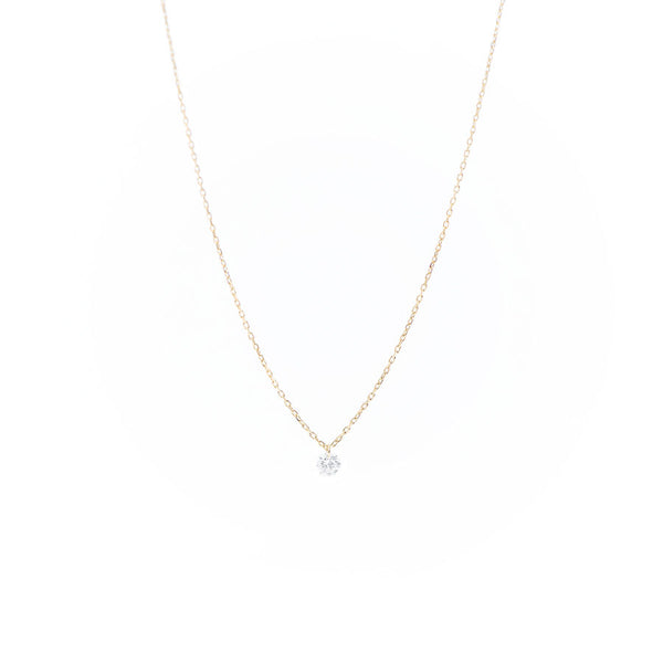 Danaé 18K Gold Necklace w. Diamond, 0.08 ct
