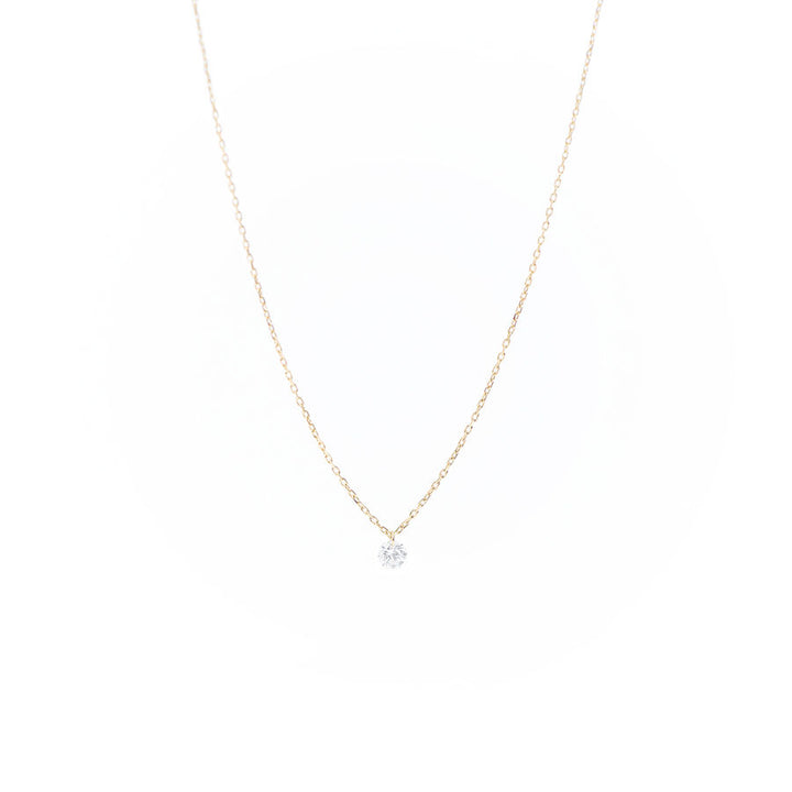 Danaé 18K Gold Necklace w. Diamond, 0.08 ct