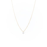 Danaé 18K Gold Necklace w. Diamond, 0.15 ct