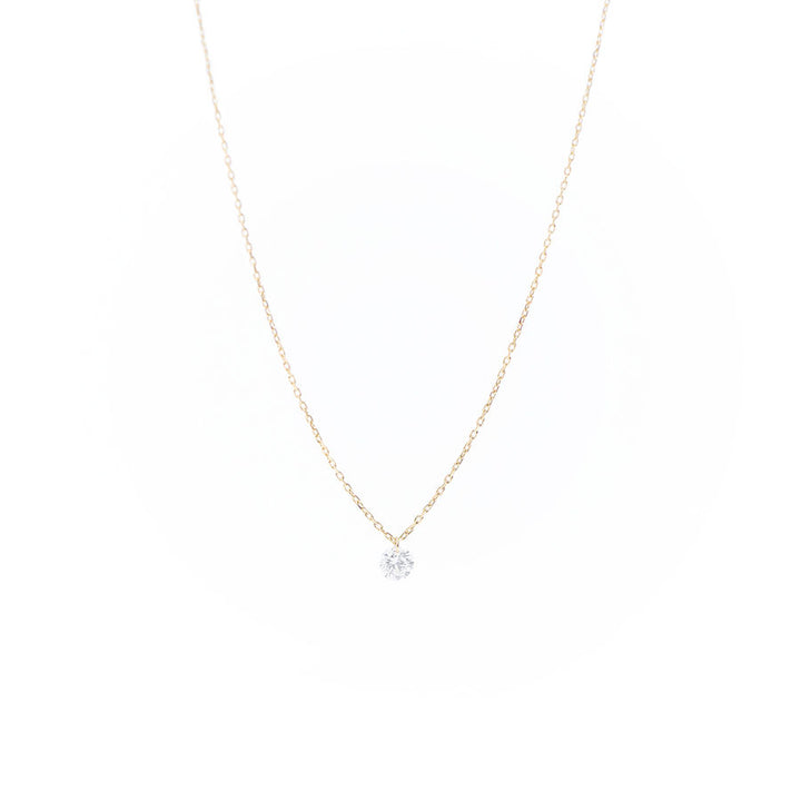Danaé 18K Gold Necklace w. Diamond, 0.15 ct