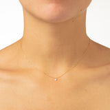 Danaé 18K Gold Necklace w. Diamond, 0.15 ct.