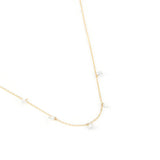 Danaé 18K Gold, Whitegold or Rosegold Necklace w. Diamonds, 0.45 ct