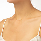 Danaé Encrusted 18K Guld Halskæde m. Diamanter